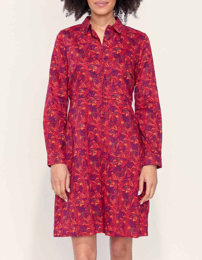 Robe chemise coton bio imprimé AGRA