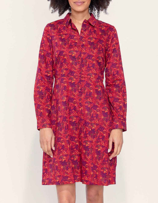 Robe chemise coton bio imprimé AGRA