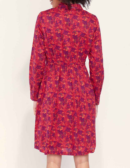Robe chemise coton bio imprimé AGRA