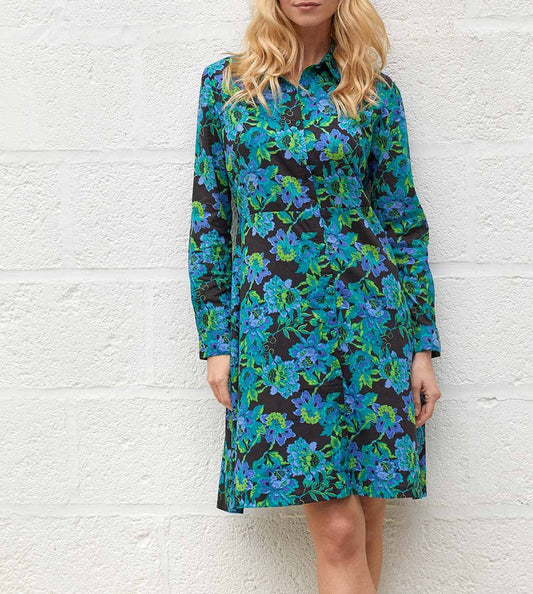 Robe chemise coton bio imprimé AGRA