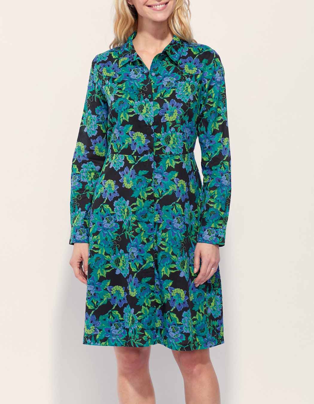 Robe chemise coton bio imprimé AGRA
