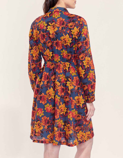 Robe chemise coton bio imprimé AGRA