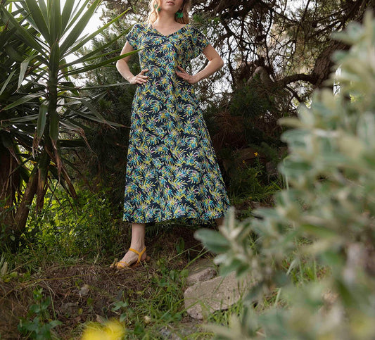 Robe longue coton bio ALAIANE