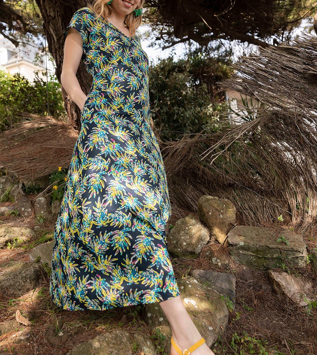 Robe longue coton bio ALAIANE