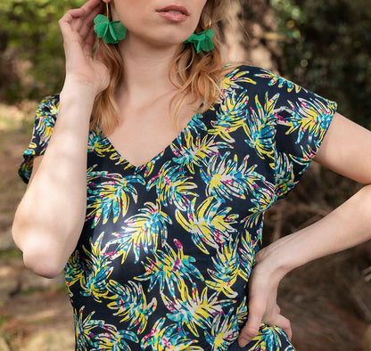 Robe longue coton bio ALAIANE