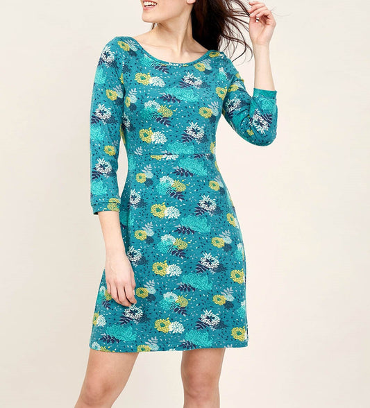 Robe imprimée manches 3/4 BHATI