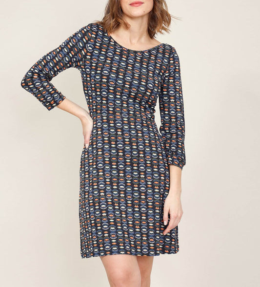 Robe imprimée manches 3/4 BHATI