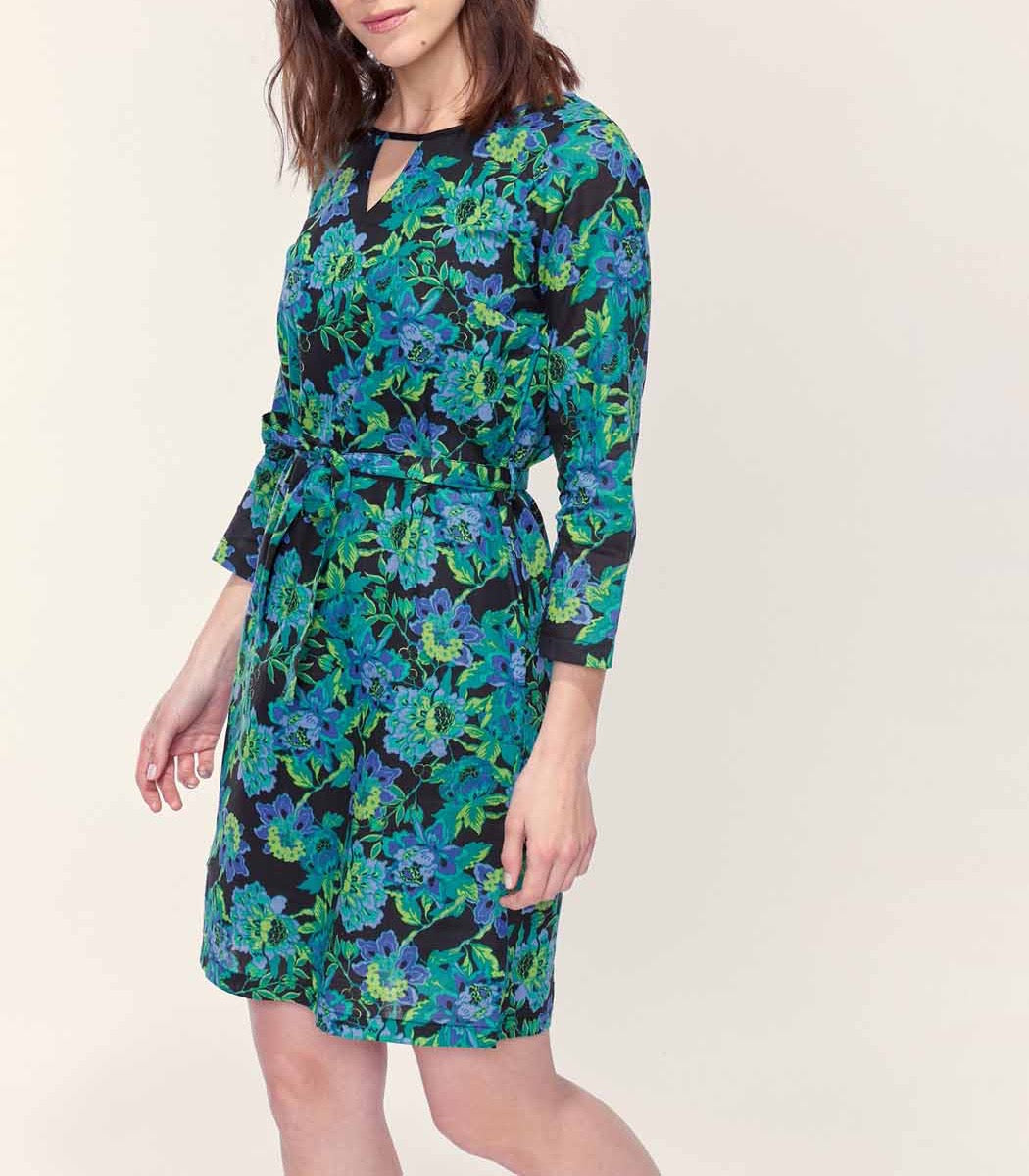 Robe imprimée doublée coton bio ELVA