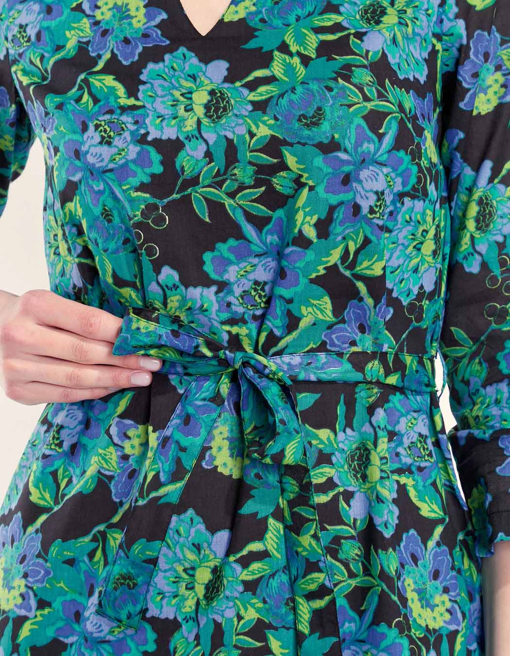 Robe imprimée doublée coton bio ELVA