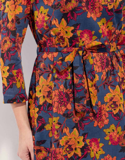 Robe imprimée doublée coton bio ELVA