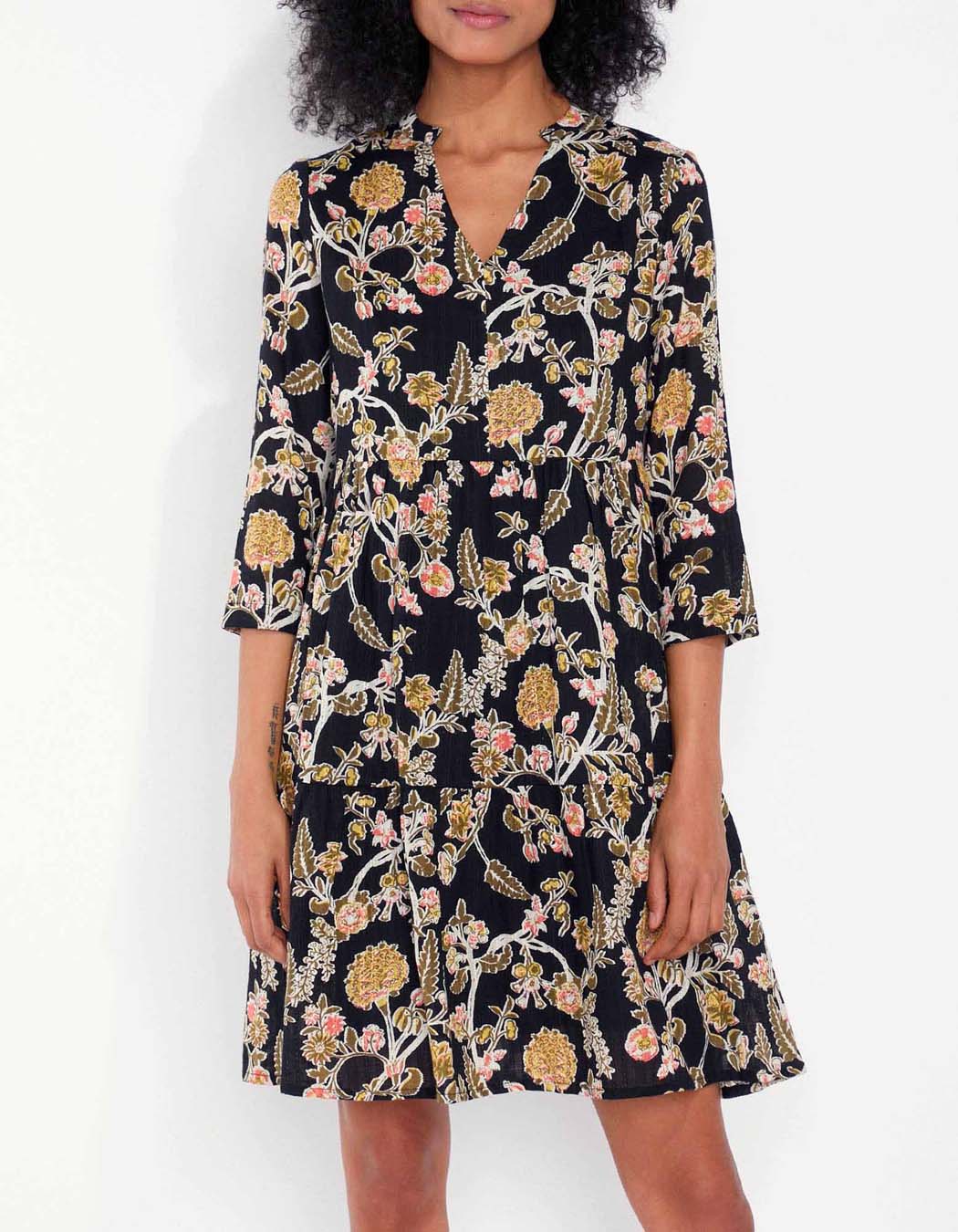 Robe coton volantée imprimée MIYAMA