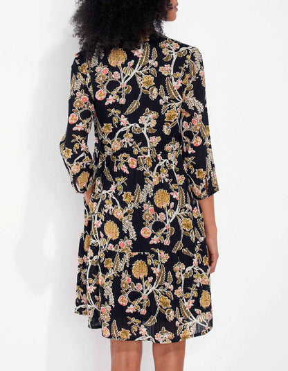 Robe coton volantée imprimée MIYAMA