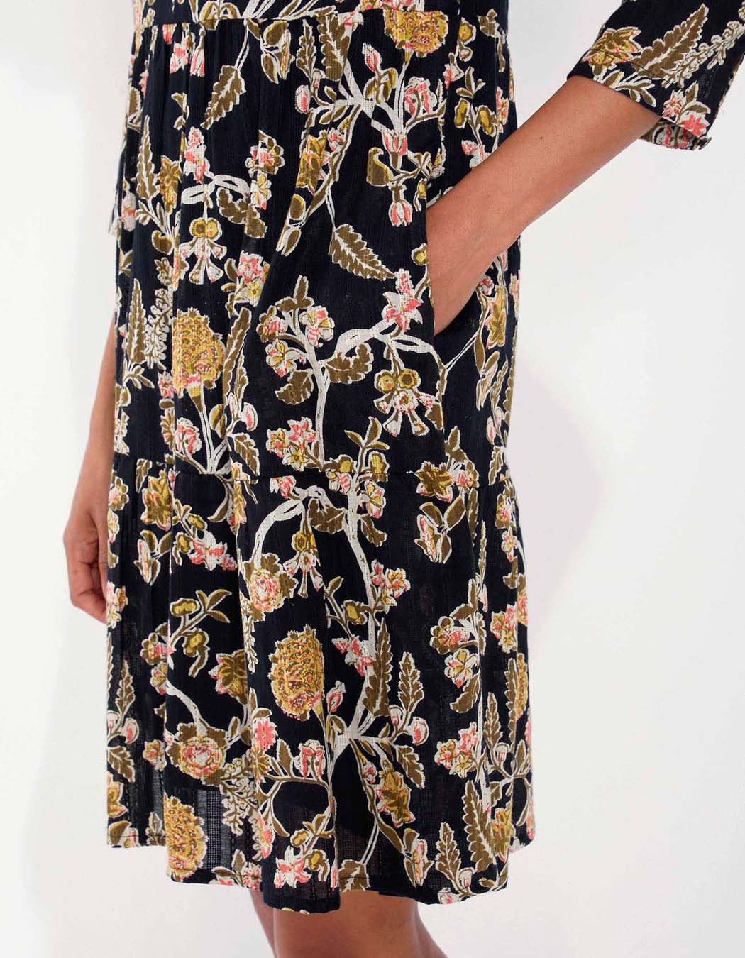 Robe coton volantée imprimée MIYAMA