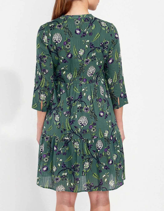 Robe coton volantée imprimée MIYAMA