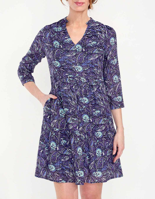 Robe coton volantée imprimée MIYAMA