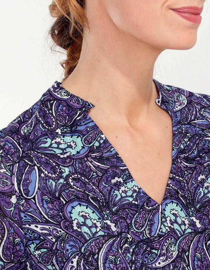 Robe coton volantée imprimée MIYAMA