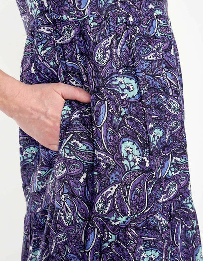 Robe coton volantée imprimée MIYAMA