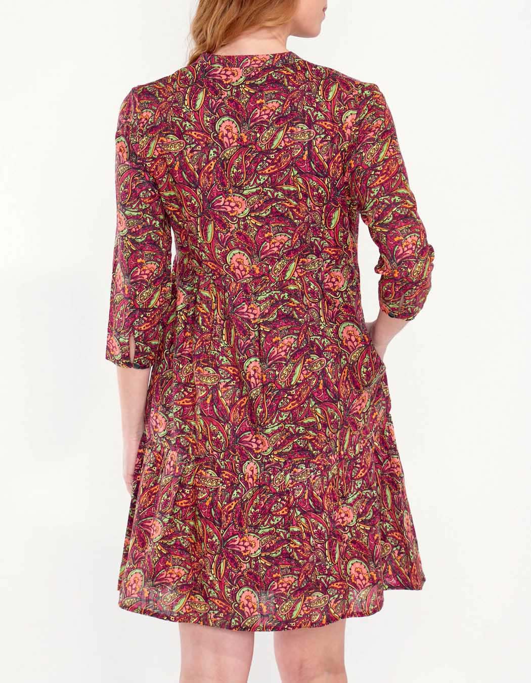 Robe coton volantée imprimée MIYAMA