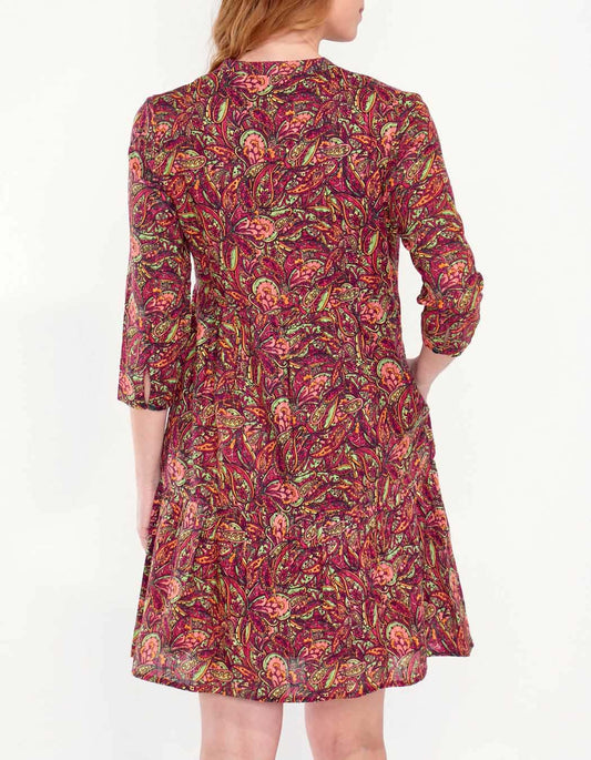 Robe coton volantée imprimée MIYAMA