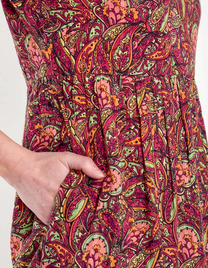 Robe coton volantée imprimée MIYAMA
