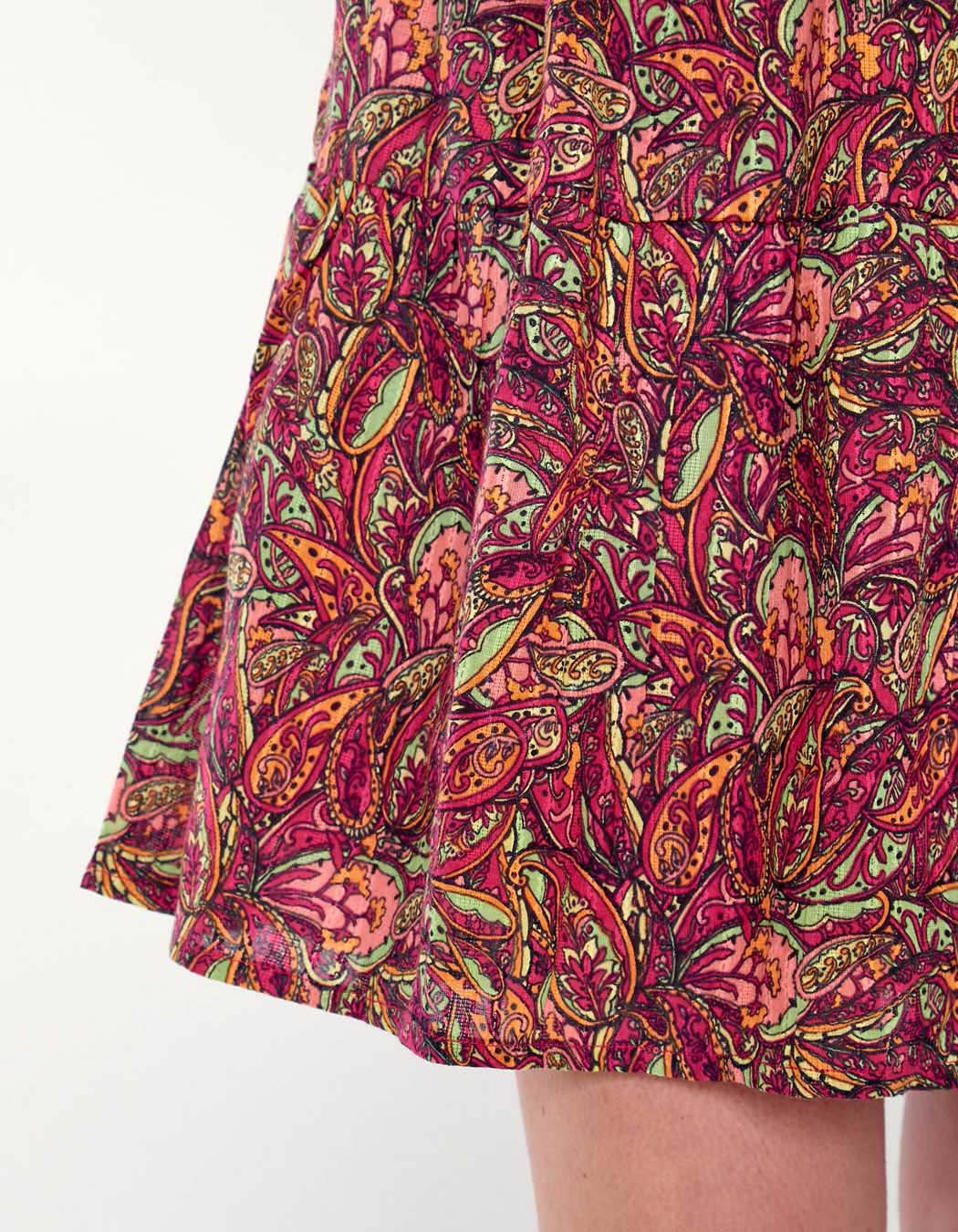 Robe coton volantée imprimée MIYAMA