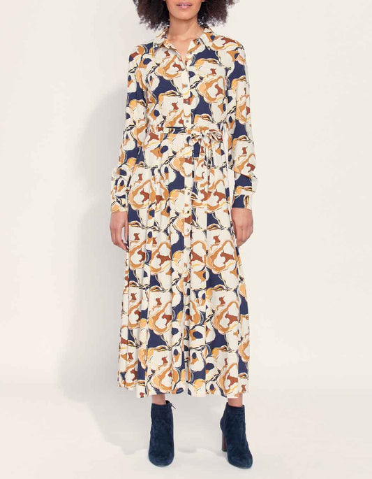Robe chemise longue imprimée ALI