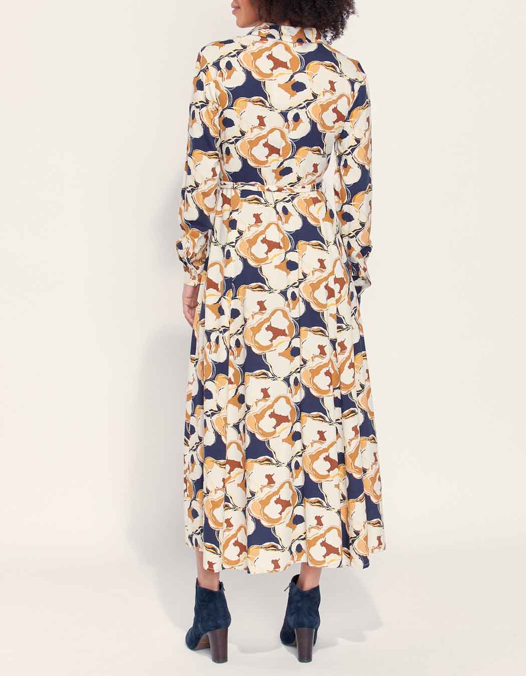 Robe chemise longue imprimée ALI
