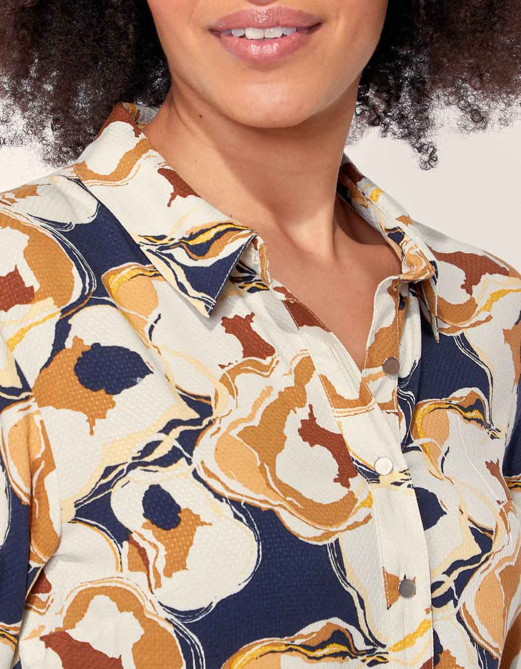 Robe chemise longue imprimée ALI