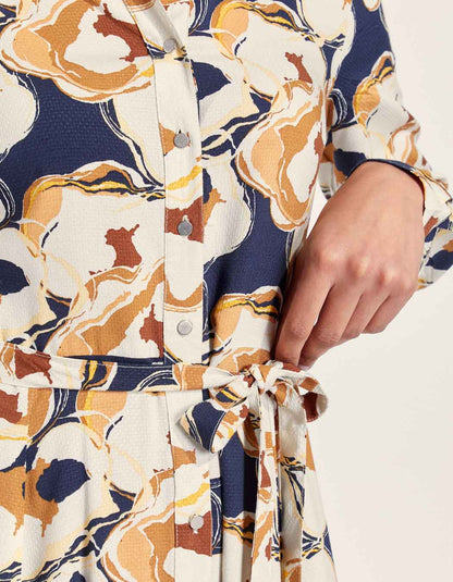 Robe chemise longue imprimée ALI