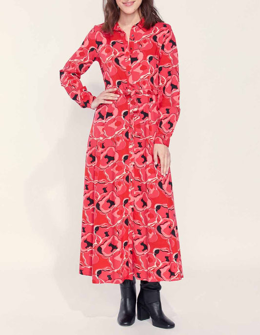 Robe chemise longue imprimée ALI