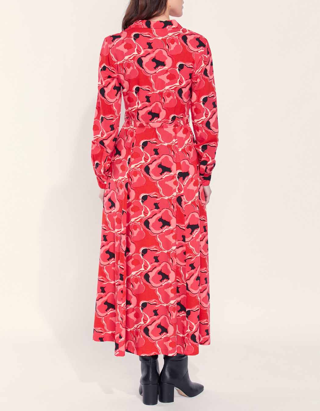 Robe chemise longue imprimée ALI