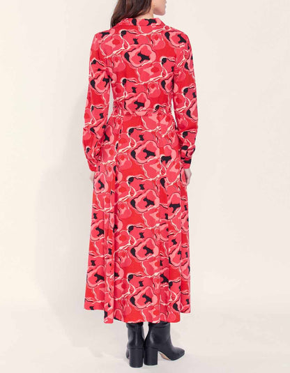 Robe chemise longue imprimée ALI