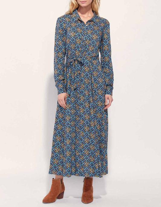 Robe chemise longue imprimée ALI