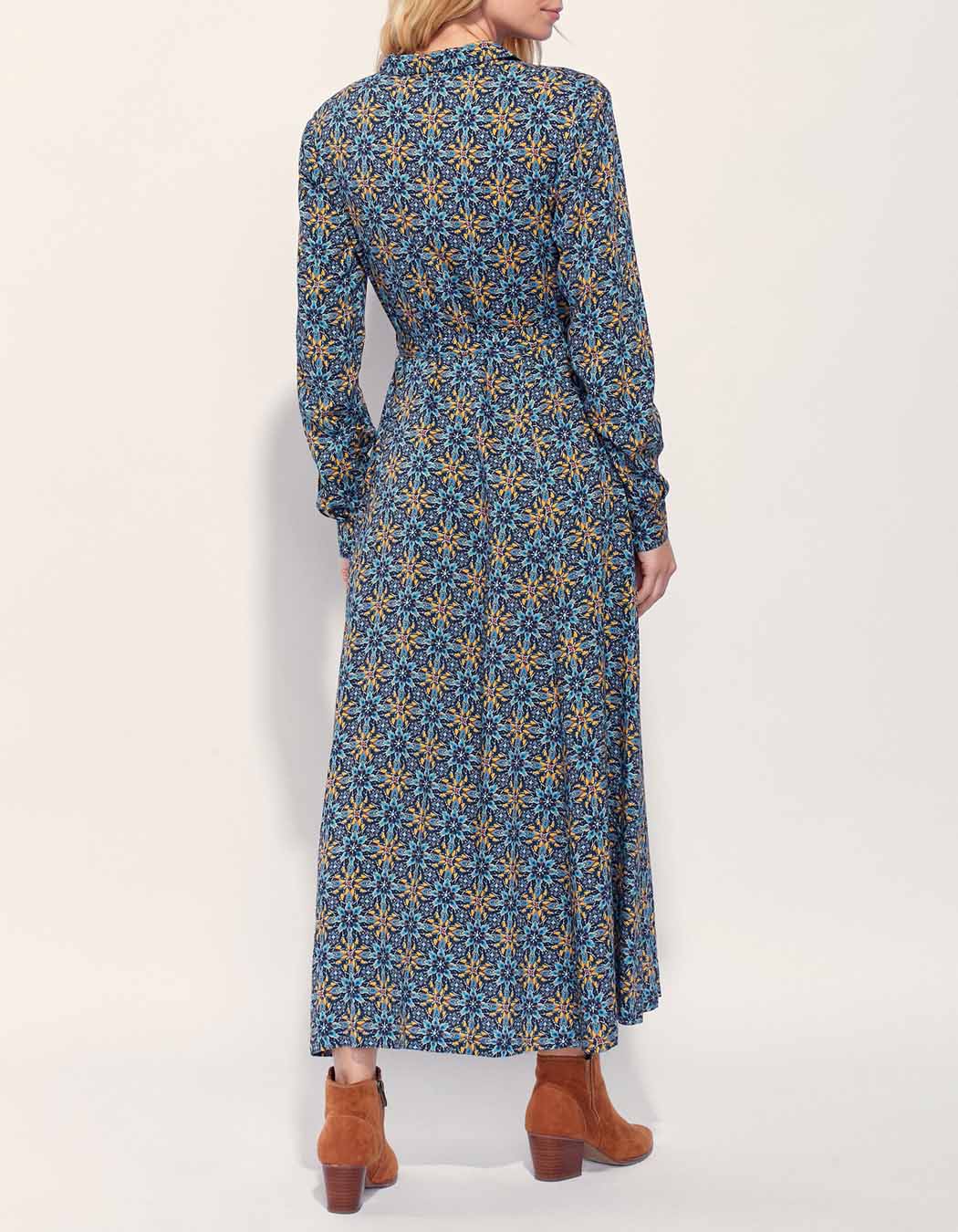 Robe chemise longue imprimée ALI