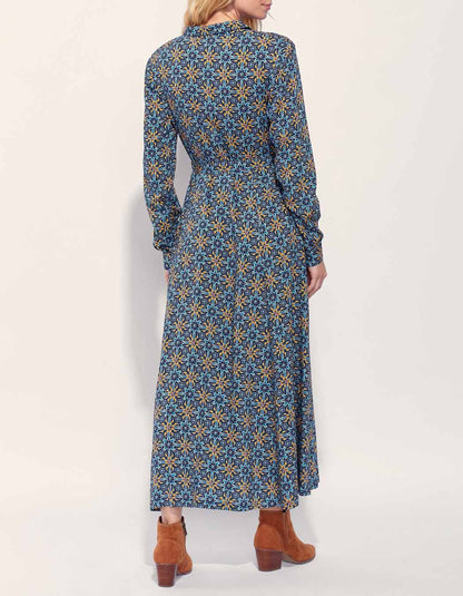 Robe chemise longue imprimée ALI