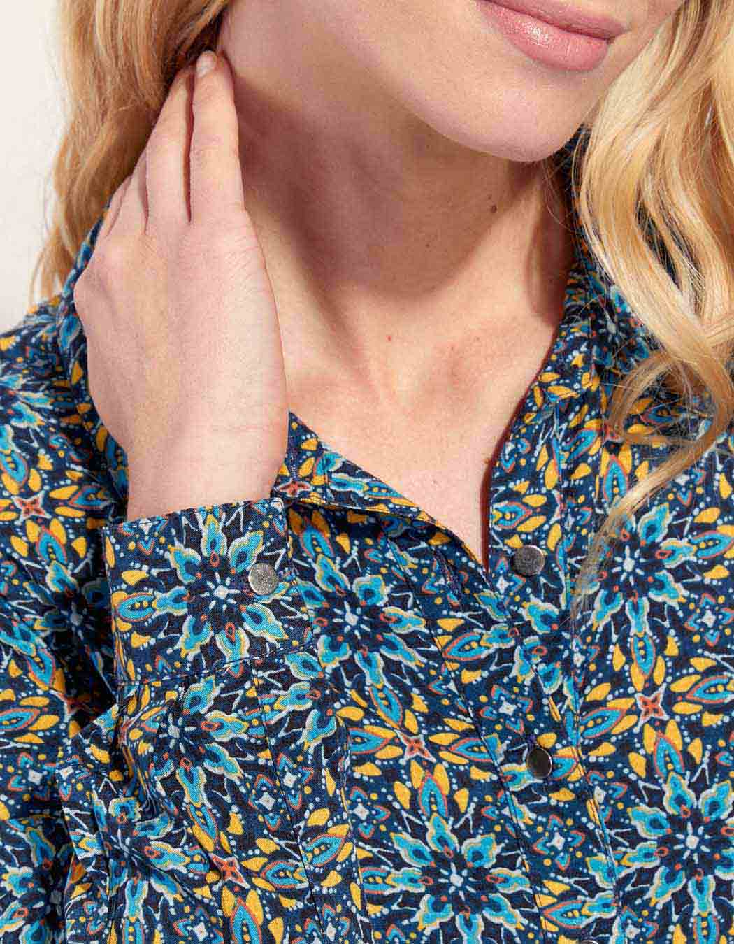 Robe chemise longue imprimée ALI