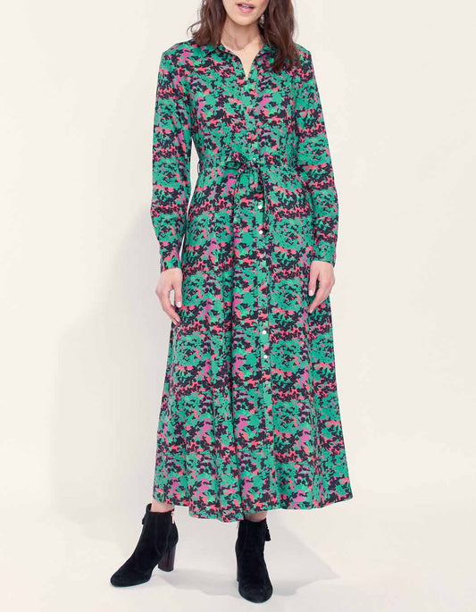 Robe chemise longue imprimée ALI