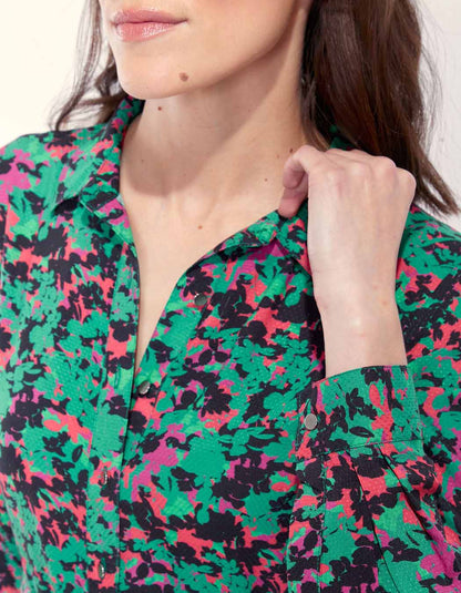 Robe chemise longue imprimée ALI
