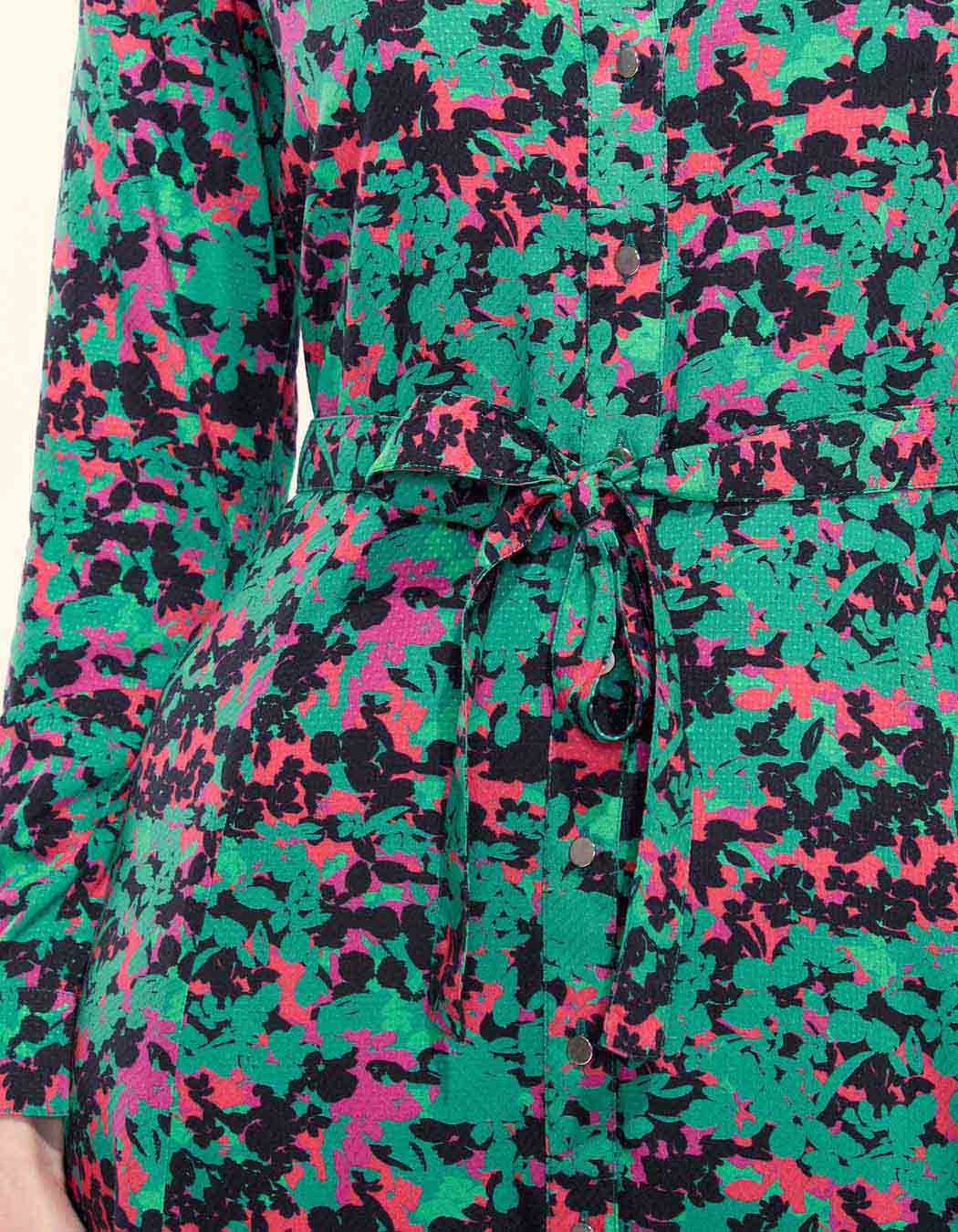 Robe chemise longue imprimée ALI