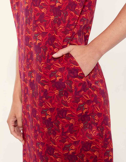 Robe imprimée courte coton bio JALA