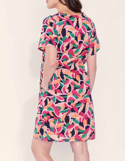 Robe imprimée courte coton bio JALA