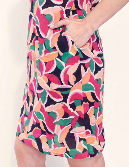 Robe imprimée courte coton bio JALA