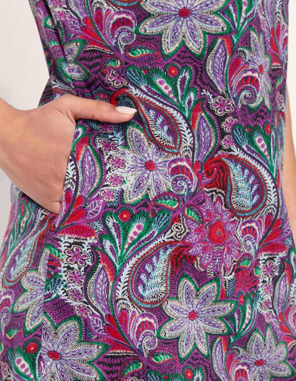 Robe imprimée courte coton bio JALA
