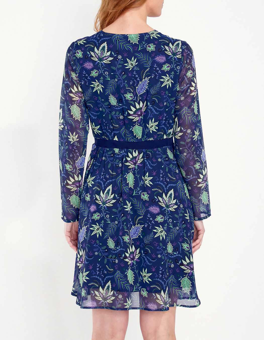 Robe fluide voile imprimée DASKAL
