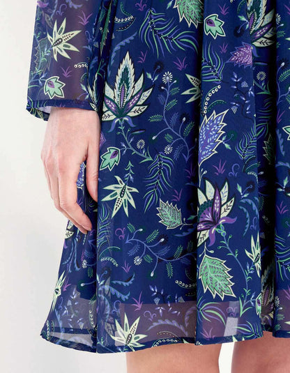 Robe fluide voile imprimée DASKAL