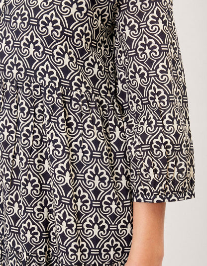 Robe longue voile de coton bio évasée CATALEYA