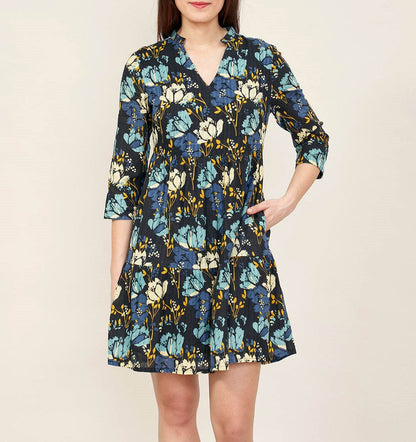 Robe ample imprimée coton MIYAMA