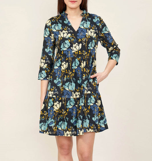 Robe ample imprimée coton MIYAMA