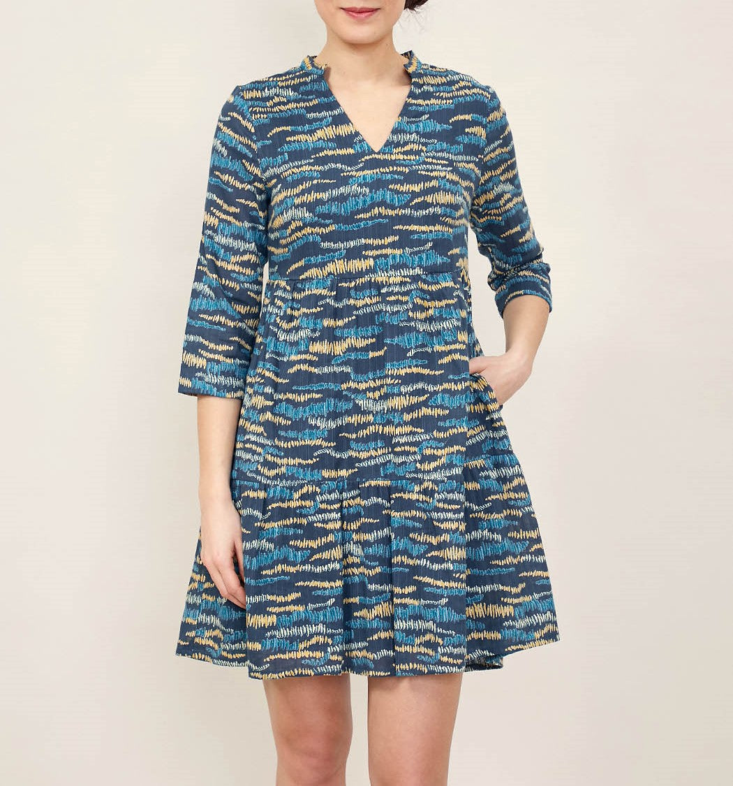 Robe ample imprimée coton MIYAMA