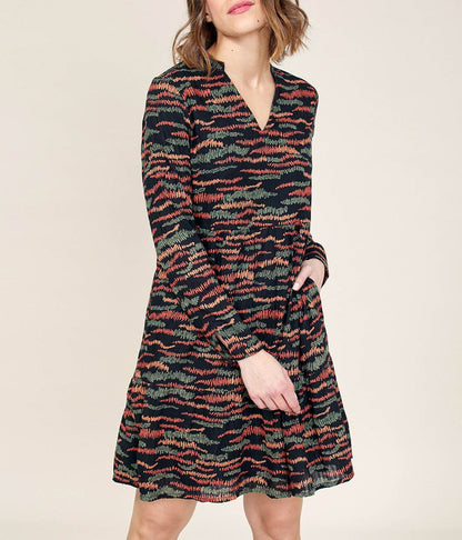 Robe ample imprimée coton MIYAMA